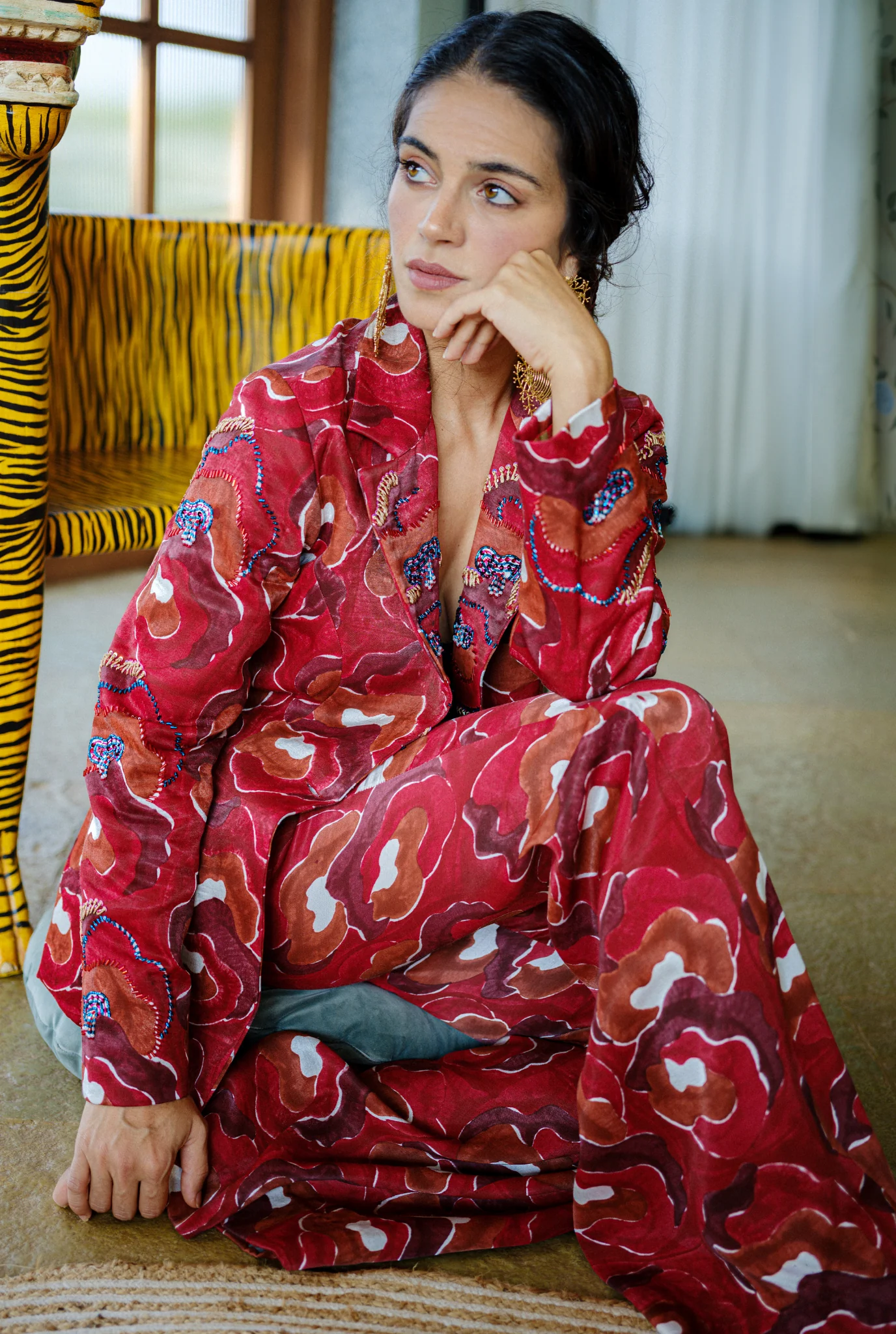 Salima Silk Pantsuit - Image 3