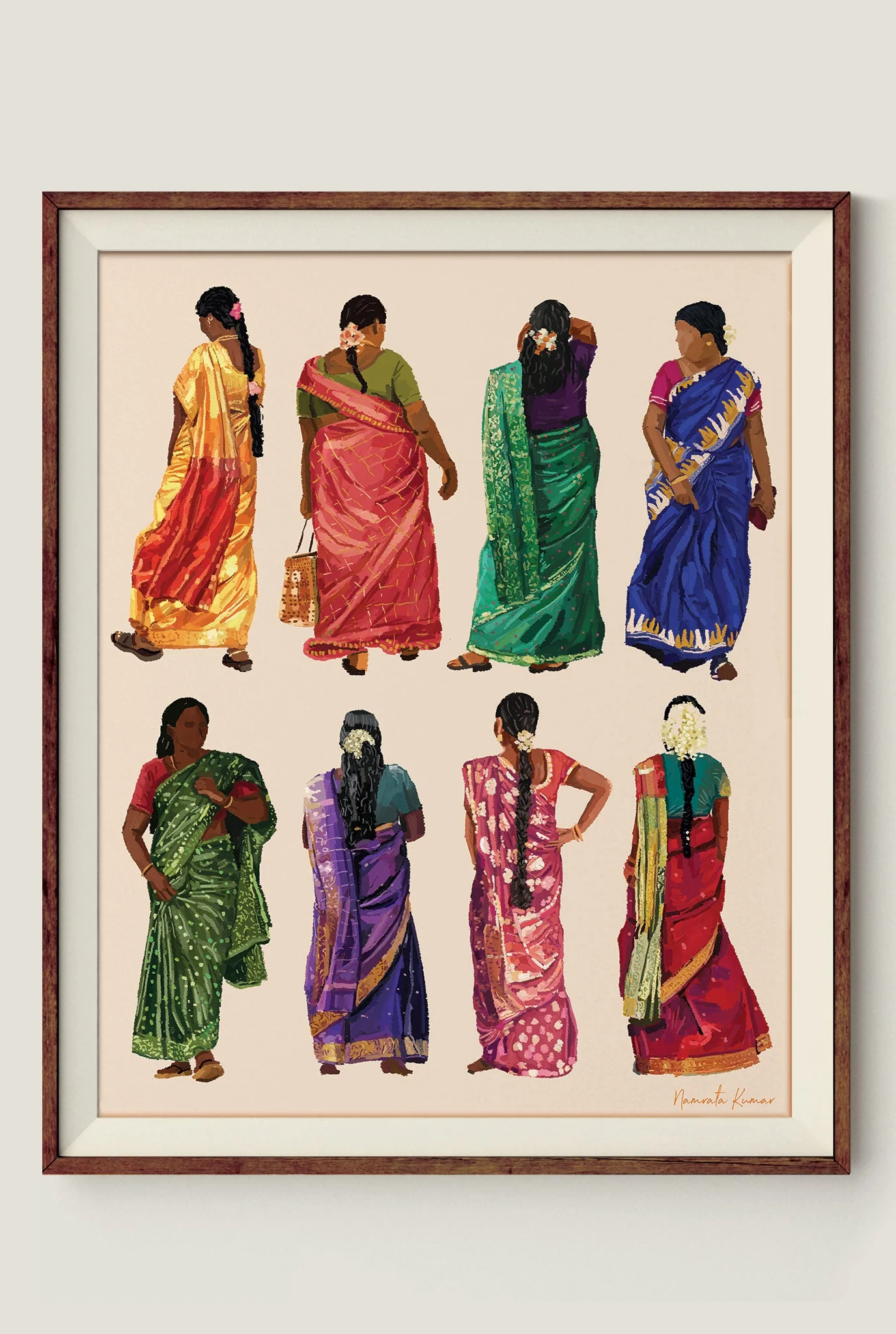 Saris Of The South 3 Art Print - Image 2