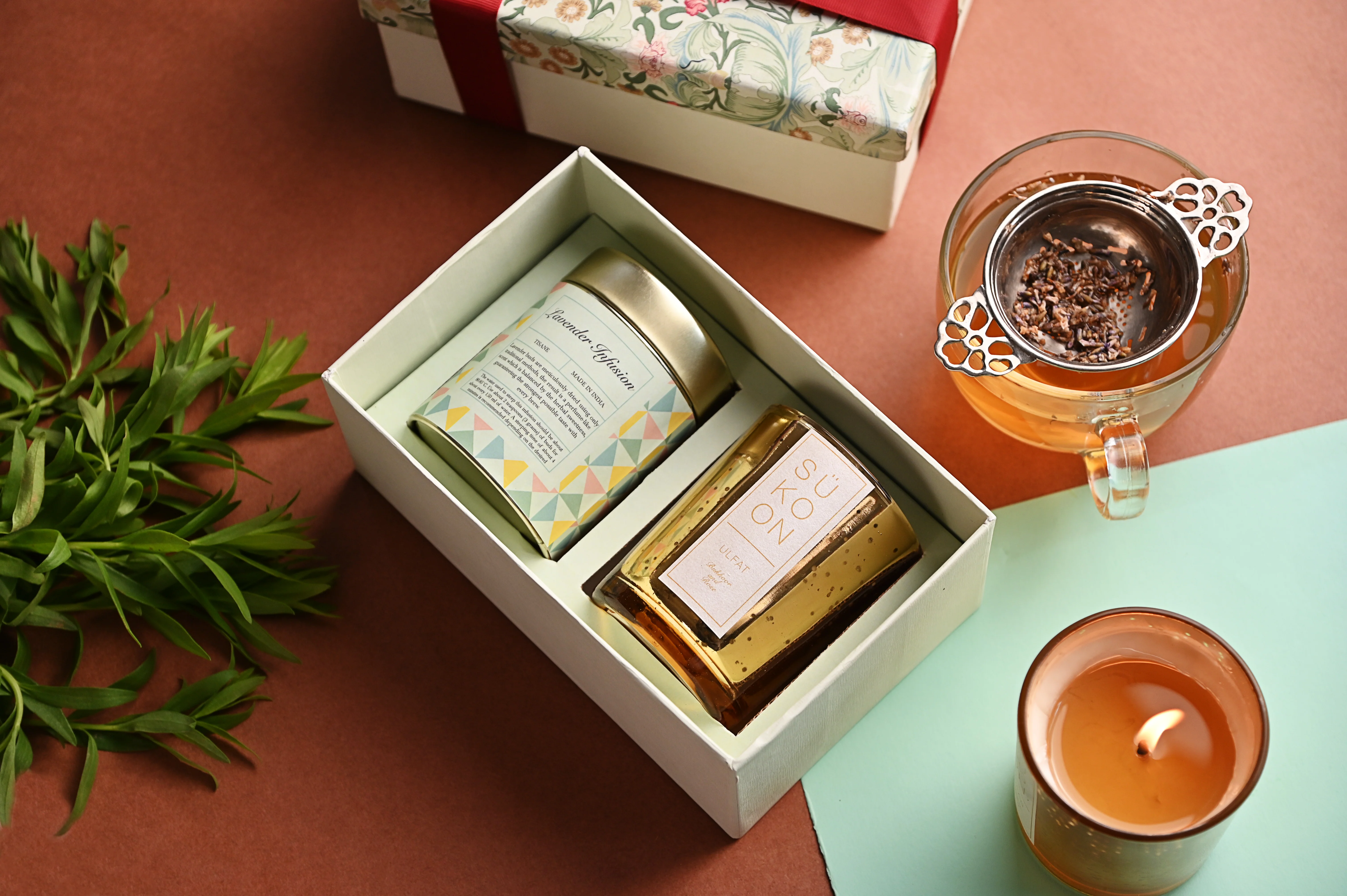 Set of green tea and candle - Image 4