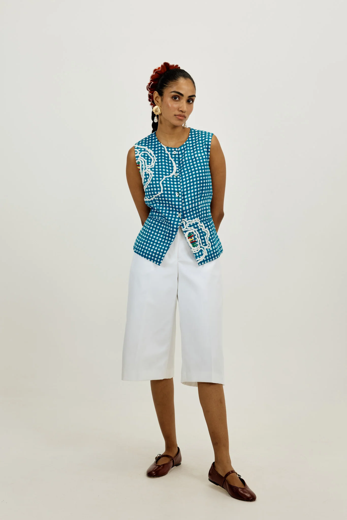 Soro Check Waistcoat - Image 3