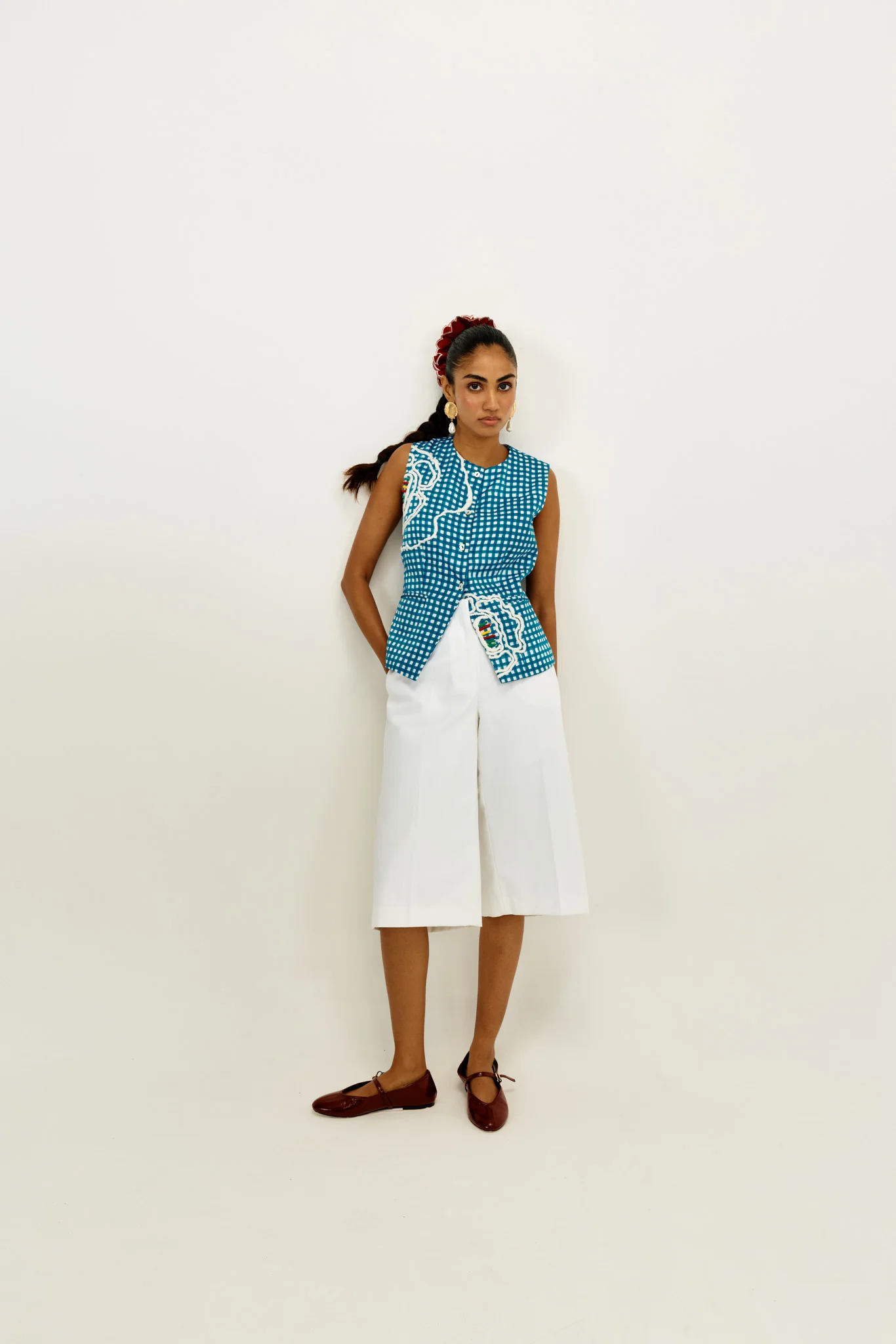 Soro Check Waistcoat - Image 6
