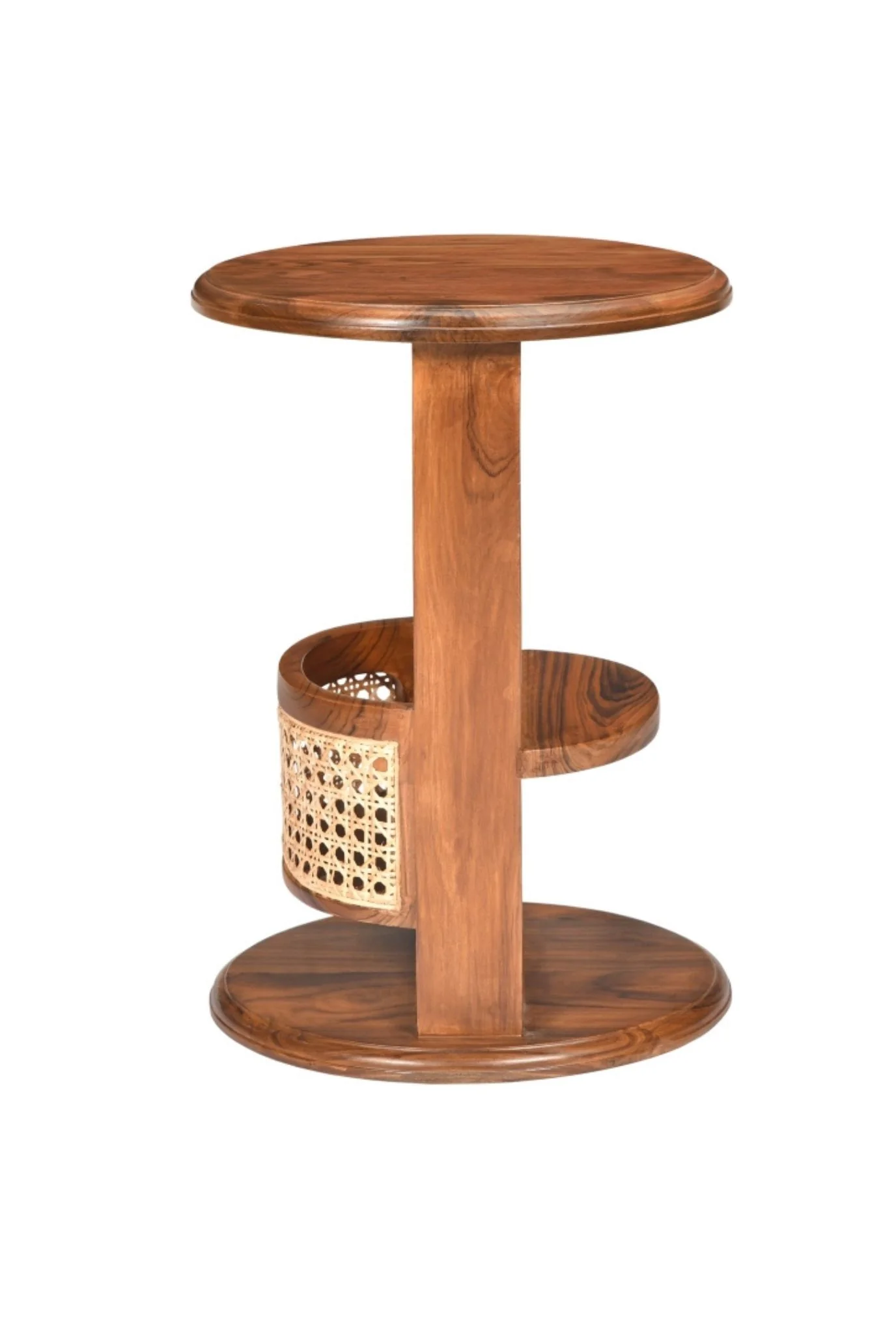 Swivel Teakwood Side Table (Shipping Only In India) - Image 2