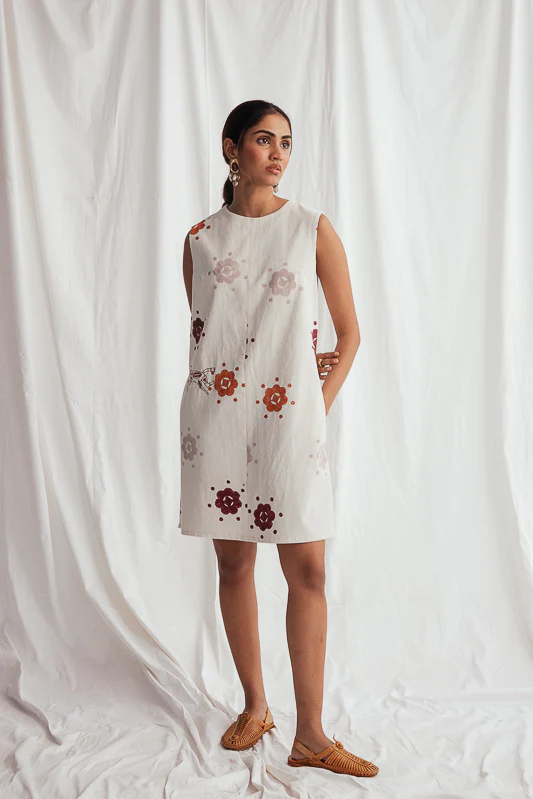 Thandai Corduroy Shift Dress - Image 3