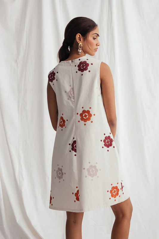 Thandai Corduroy Shift Dress - Image 5
