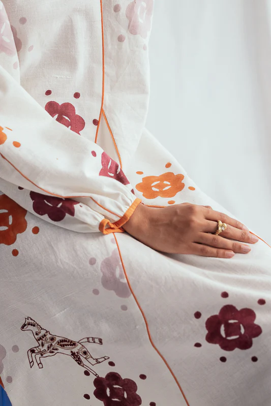 Thandai Peasant Dress - Image 2