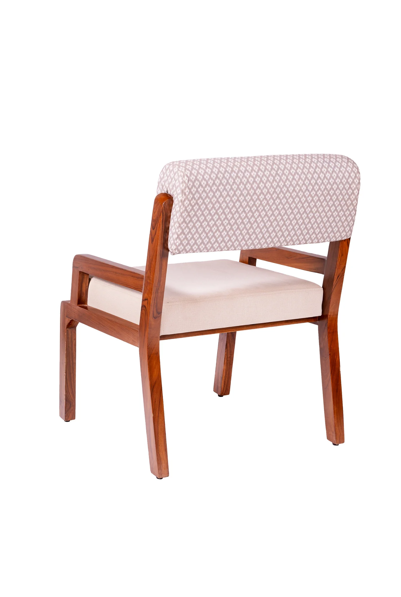 Zyra Upholstered Teak Wood Dining Chair - Image 2