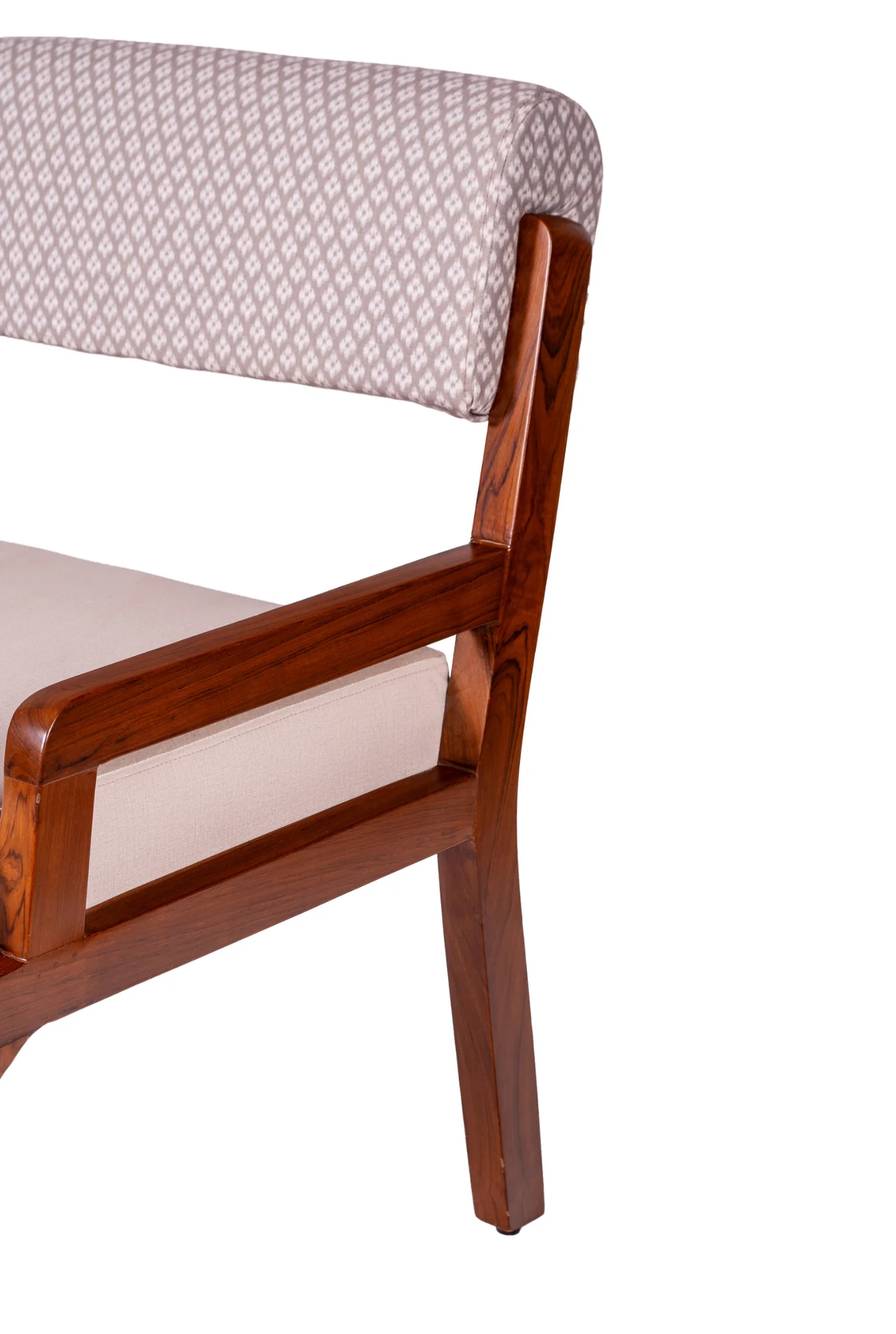 Zyra Upholstered Teak Wood Dining Chair - Image 5