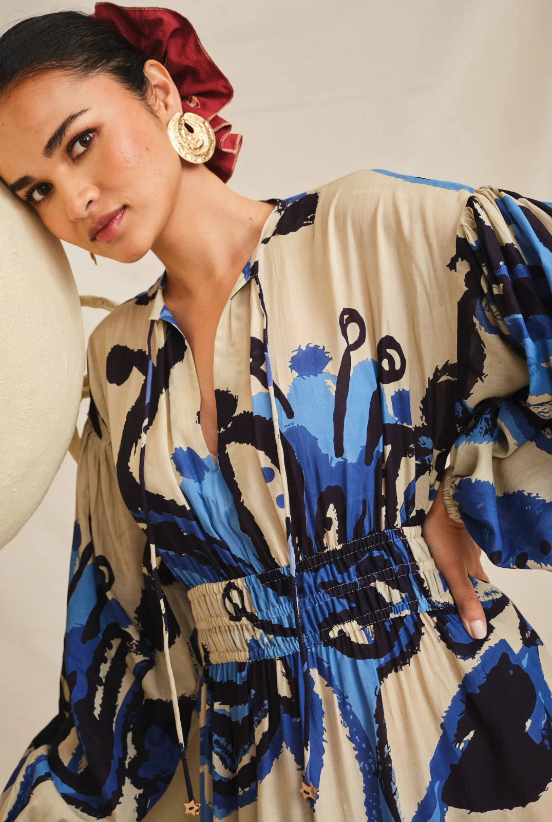 Tulika Peasant Dress - Image 4
