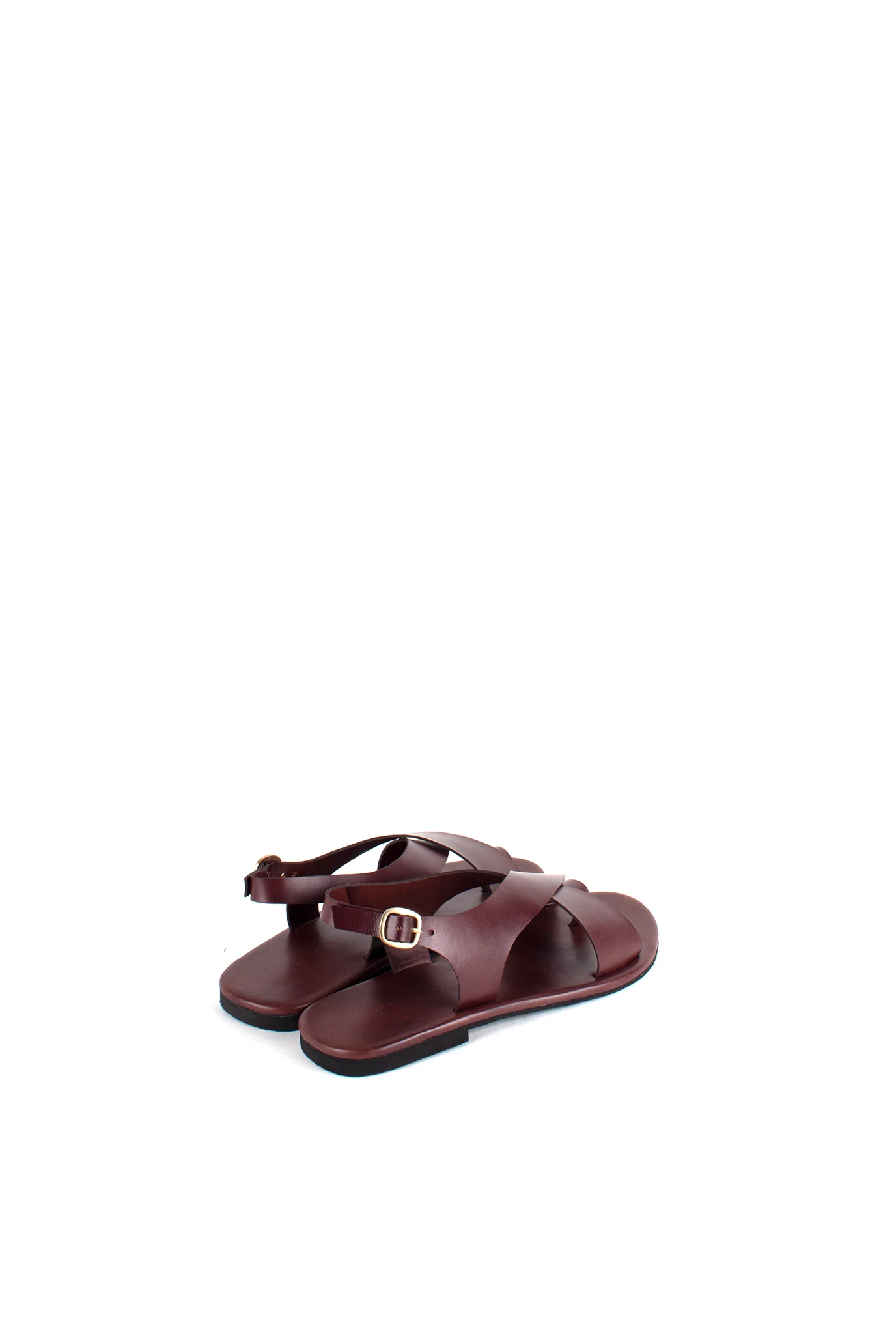 Crossover - Strap Leather Women's Sandals - Image 12