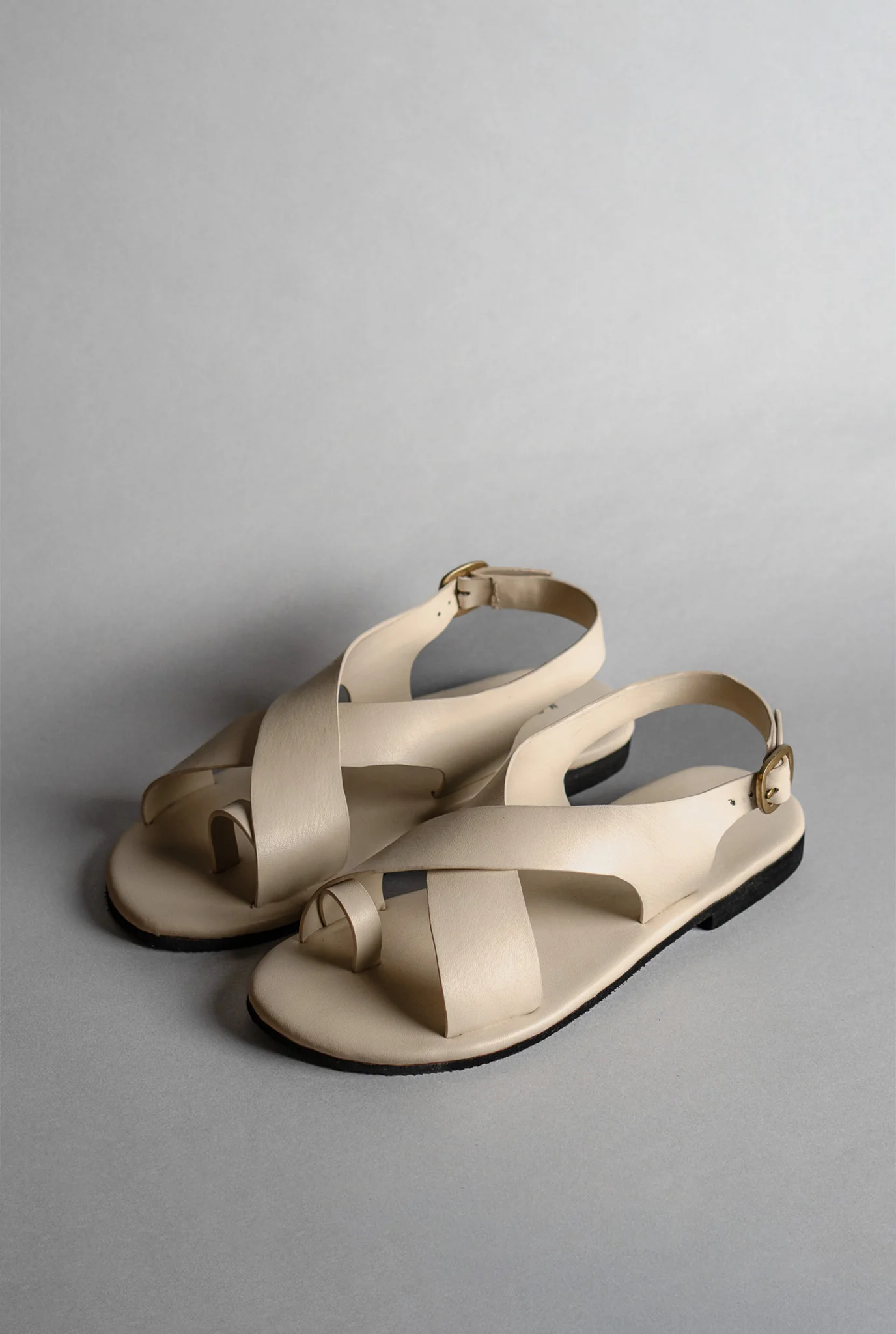 Crossover - Strap Leather Women's Sandals - Image 18