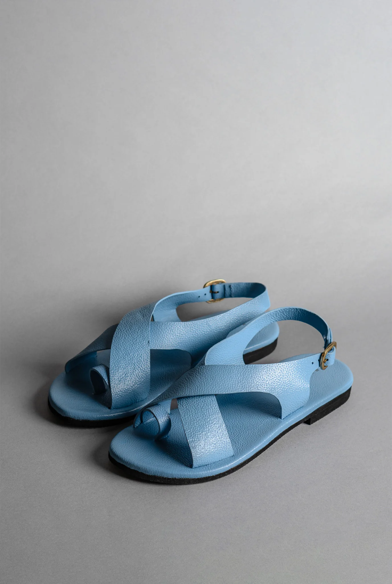 Crossover - Strap Leather Women's Sandals - Image 19