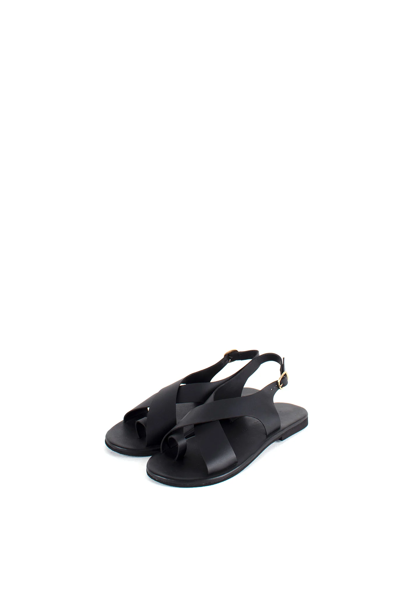 Crossover - Strap Leather Women's Sandals - Image 9