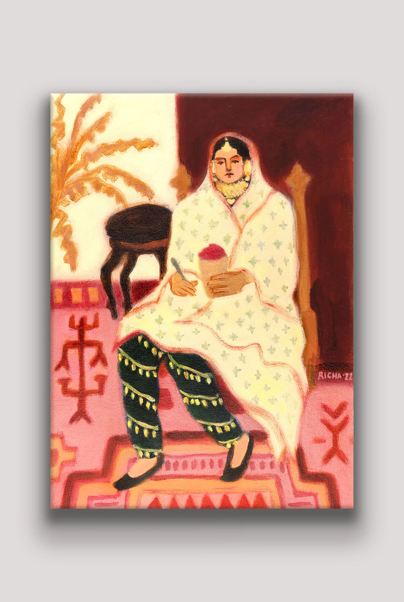 Vintage Punjabi Lady Art Print - Image 3