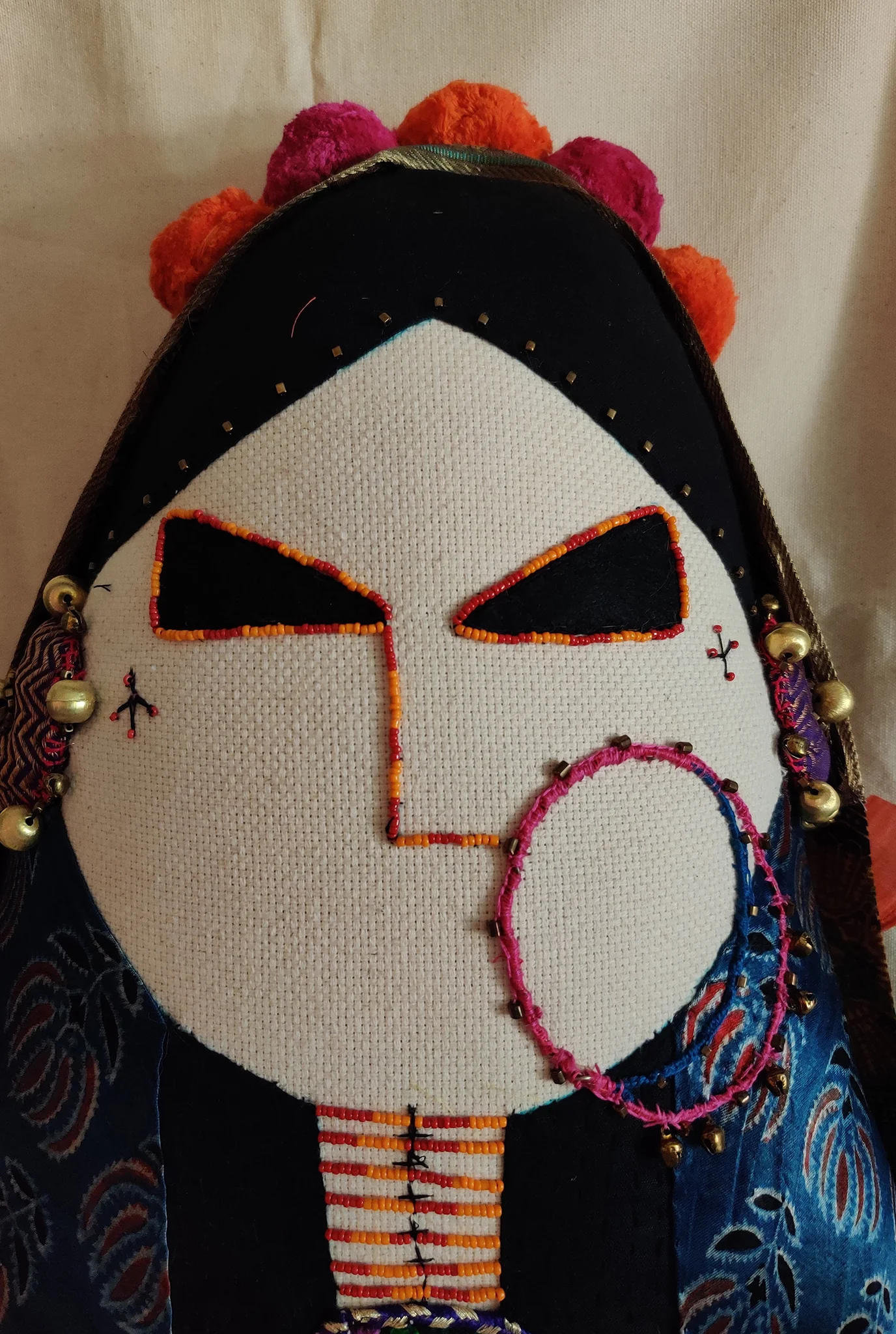 WOMAN OF KUTCH ART CUSHION