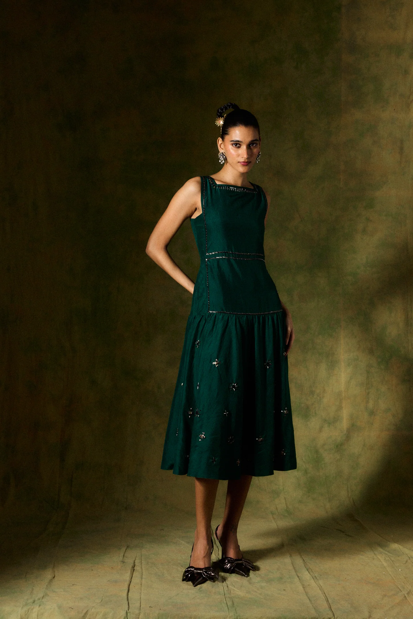 Zafira Silk Dress - Image 4